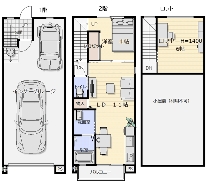 ガレージハウス守山 EAST(東館)