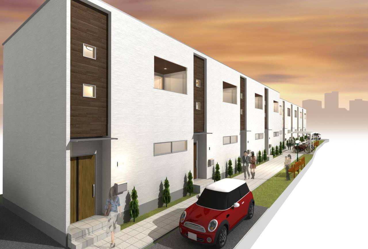 近江八幡に「2階にLDKのあるメゾネット賃貸」が完成します。