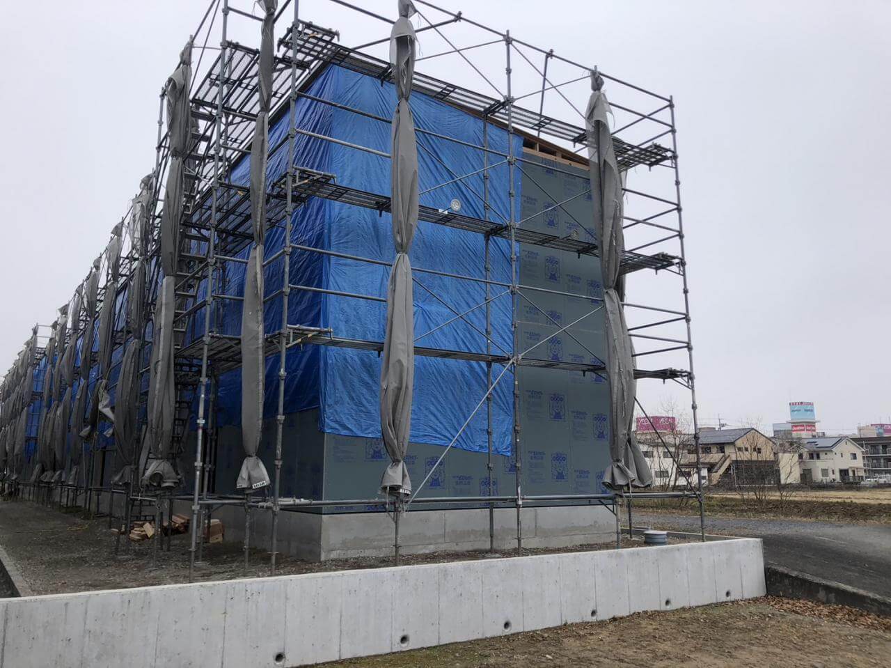 近江八幡に「2階にLDKのあるメゾネット賃貸」が完成します。